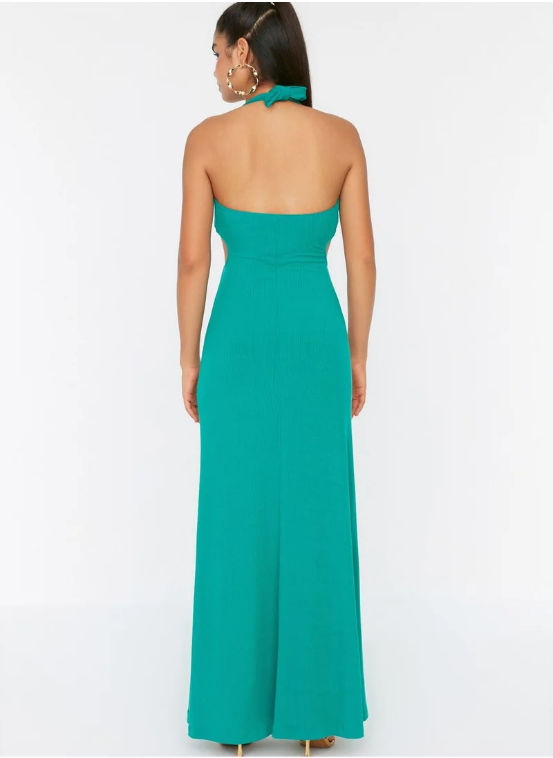 trendyol Halter Neck Cut Out Detail Dress