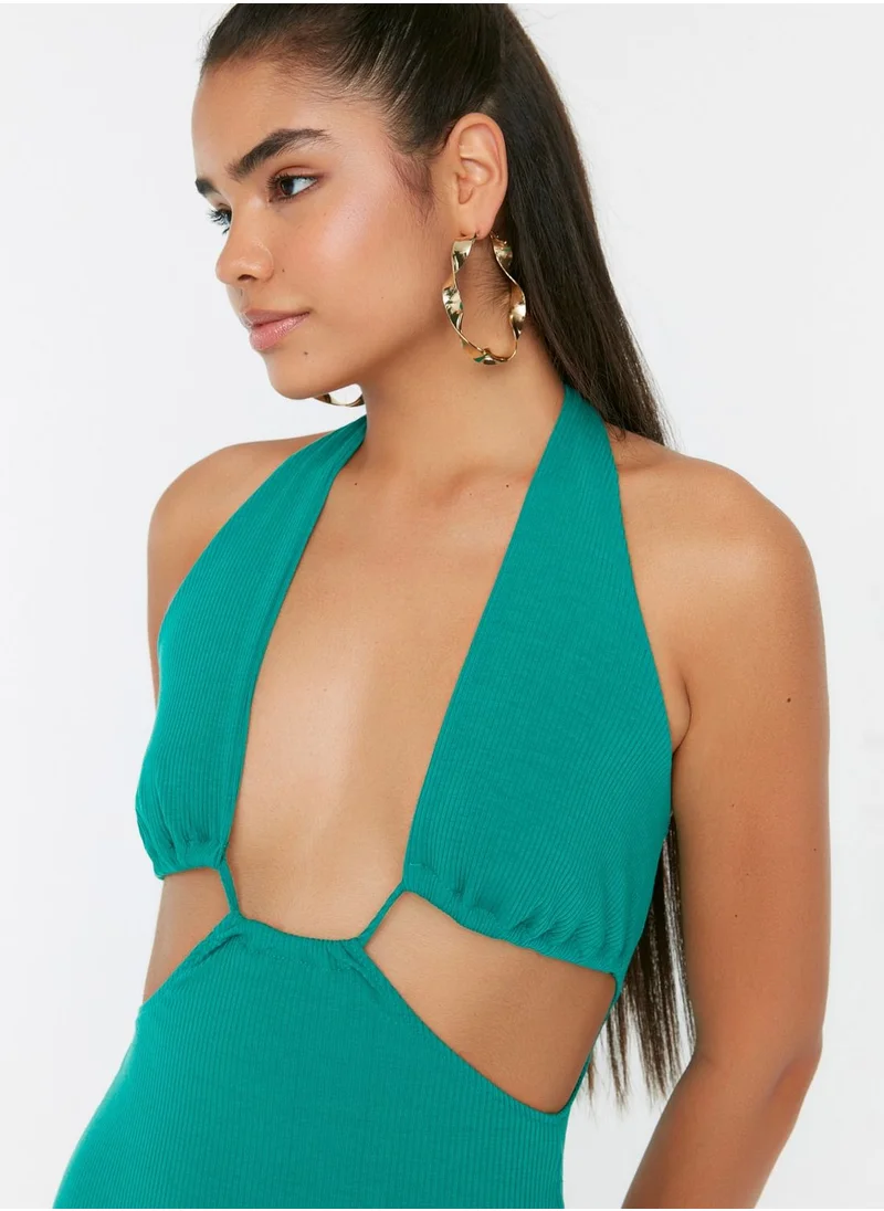 trendyol Halter Neck Cut Out Detail Dress