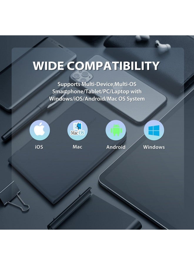 iClever لوحة مفاتيح محمولة، Iclever Bk06 لوحة مفاتيح بلوتوث قابلة للطي، لوحة مفاتيح لاسلكية متعددة الأجهزة قابلة للطي، تصميم فائق النحافة مريح مع حامل لجهاز آيفون، آيباد، هاتف ذكي، جهاز لوحي، لابتوب - Image 3
