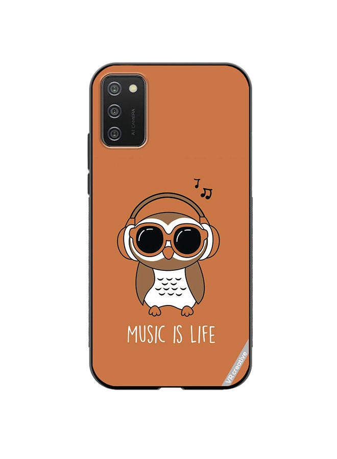 VR CREATIVE Protective Case Cover For Samsung Galaxy A02s Music Is Life Design Multicolour - Image 1