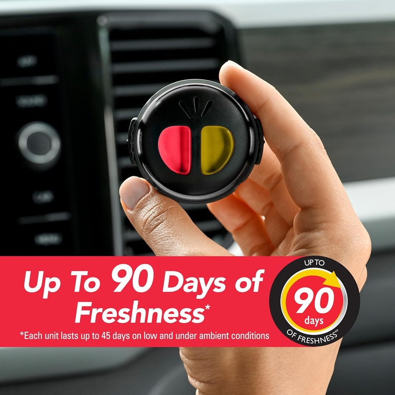 RefreshYourCar ! E301451400 Dual Scent Mini Diffusers, Fresh Strawberry/Cool Lemonade Scent - Image 2