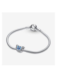 PANDORA Blue Butterfly Sparkling Charm  - Image 4