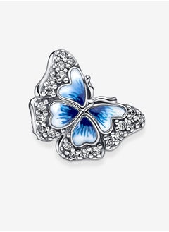 PANDORA Blue Butterfly Sparkling Charm  - Image 5