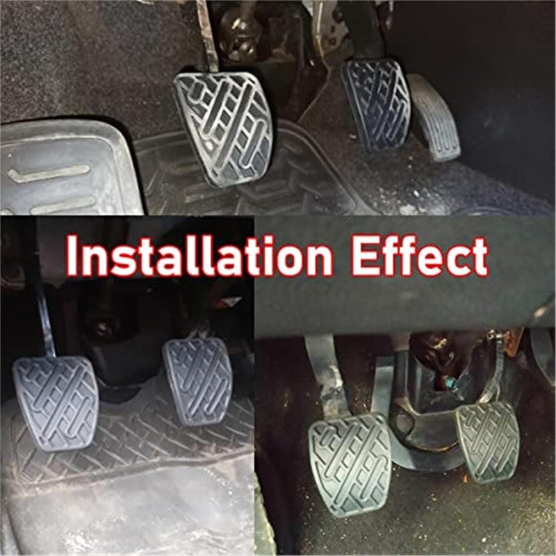 DEMULAX Car Brake Clutch Foot Pedal Pad Cover - Image 3