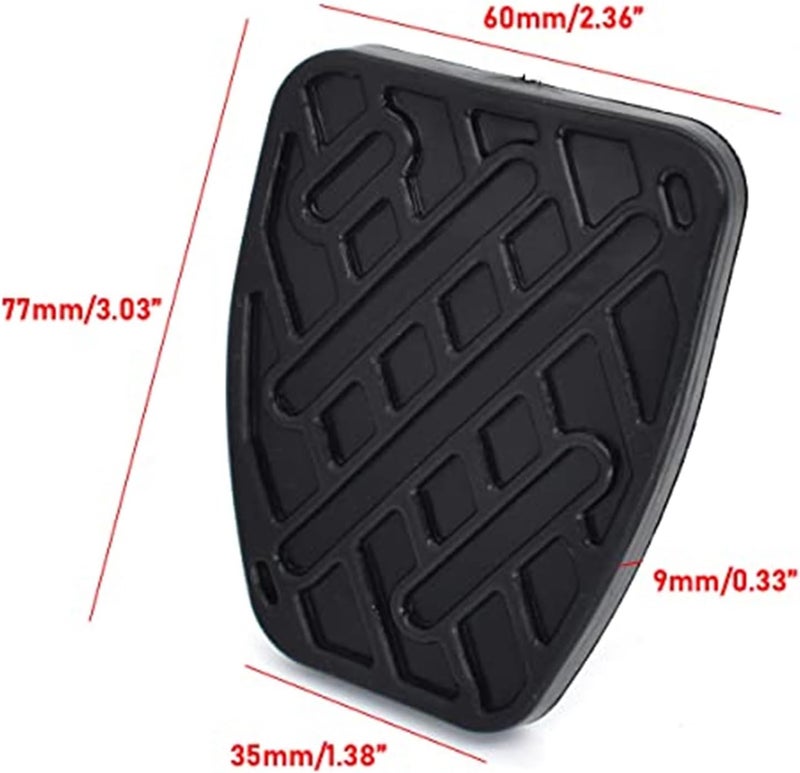 DEMULAX Car Brake Clutch Foot Pedal Pad Cover - Image 4