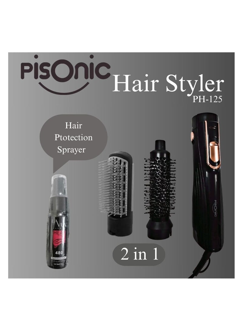 PISONIC HAIR STYLER 2 IN 1 WITH HAIR PROTECTION SPRAYER - Image 2