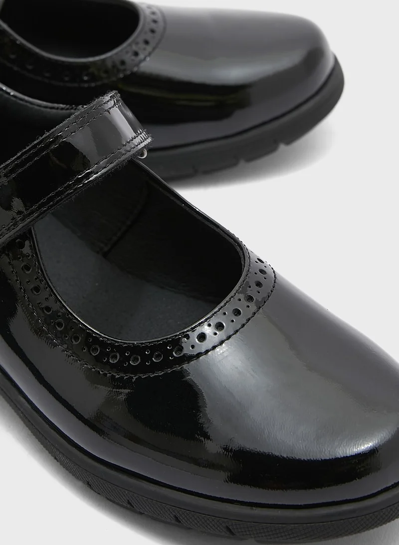 Pablosky Youth Single Strap Velcro Ballerinas