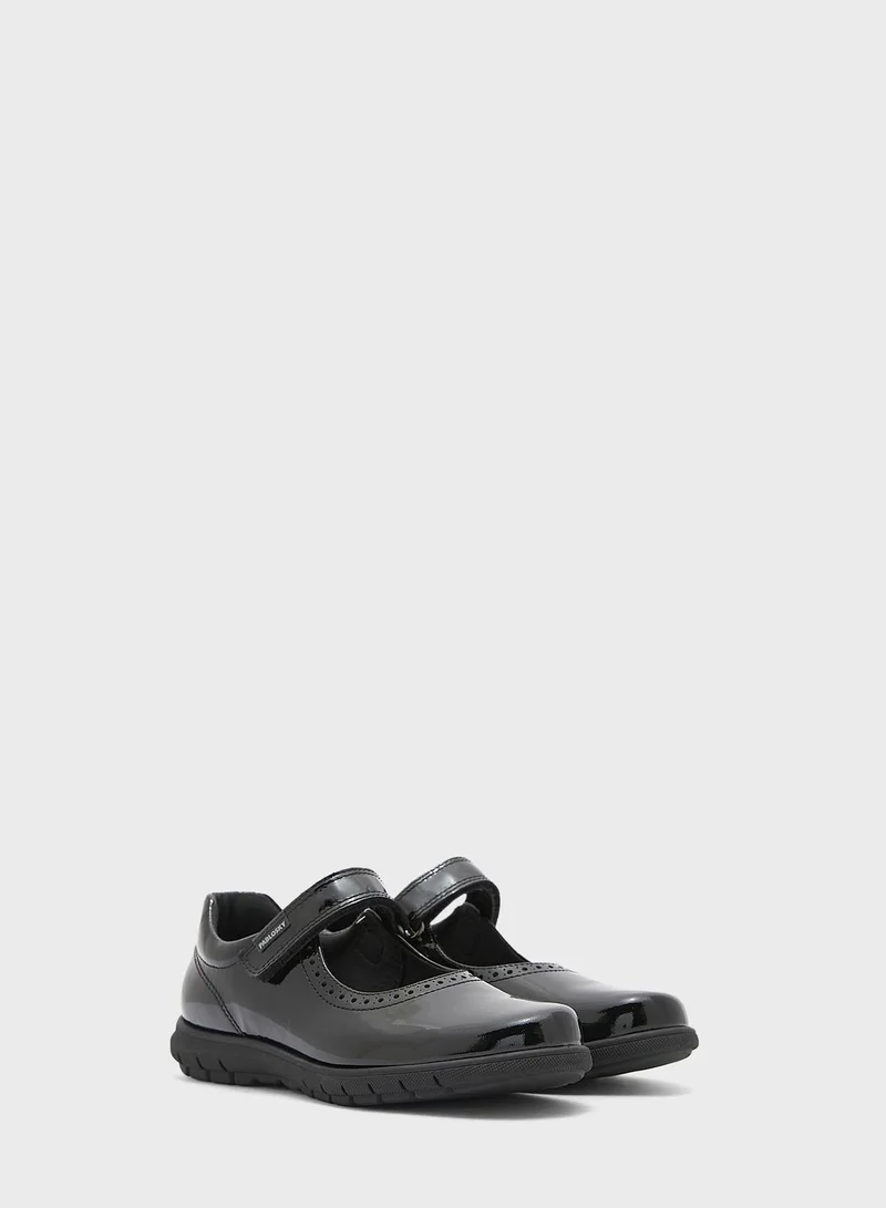 Pablosky Youth Single Strap Velcro Ballerinas