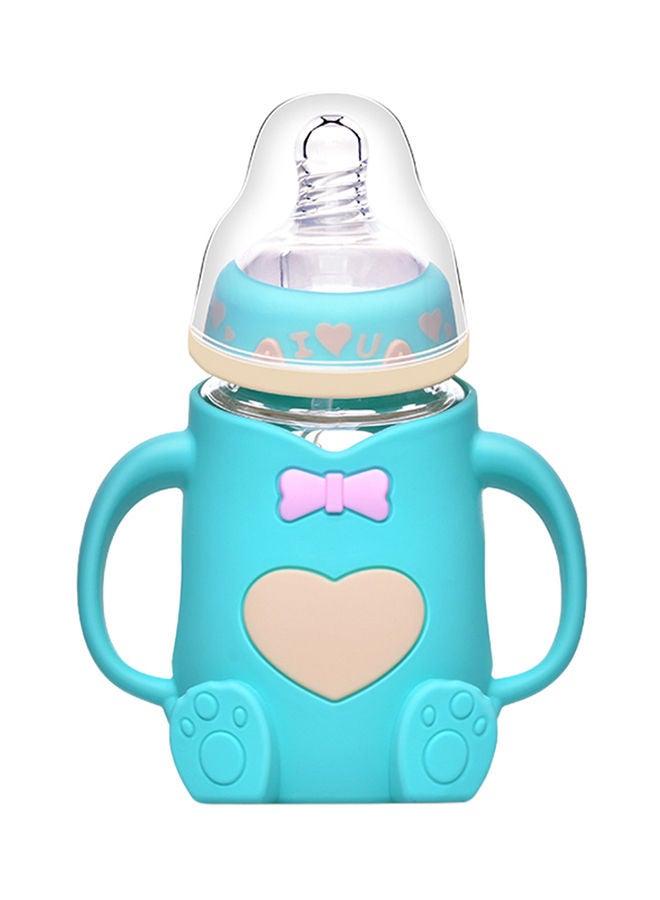 NIBEMINENT Glass Anti-Colic Drop Resistance Feeding Bottle 240ml  - Image 1