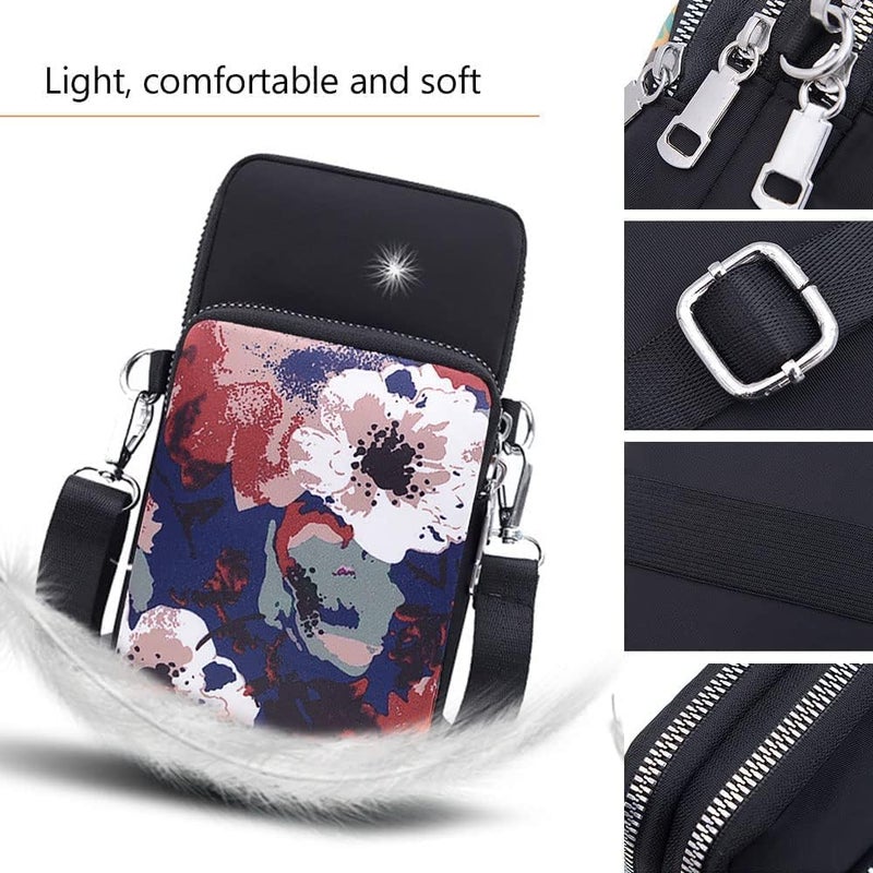 Gocokia Women Girls Ladies Crossbody Phone Bags Wallet Cellphone Purse Small Shoulder Bag - Image 5
