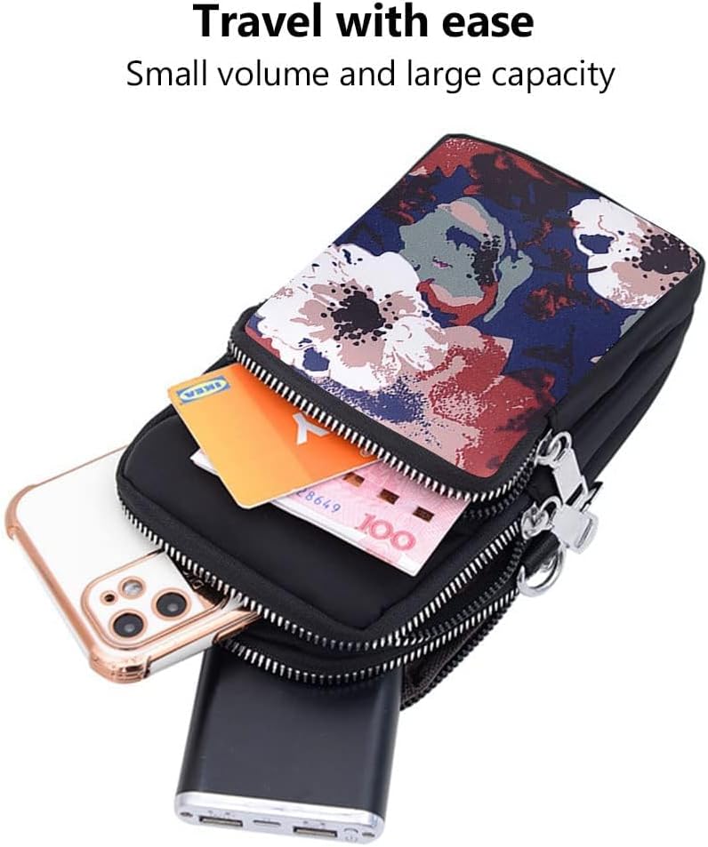 Gocokia Women Girls Ladies Crossbody Phone Bags Wallet Cellphone Purse Small Shoulder Bag - Image 4