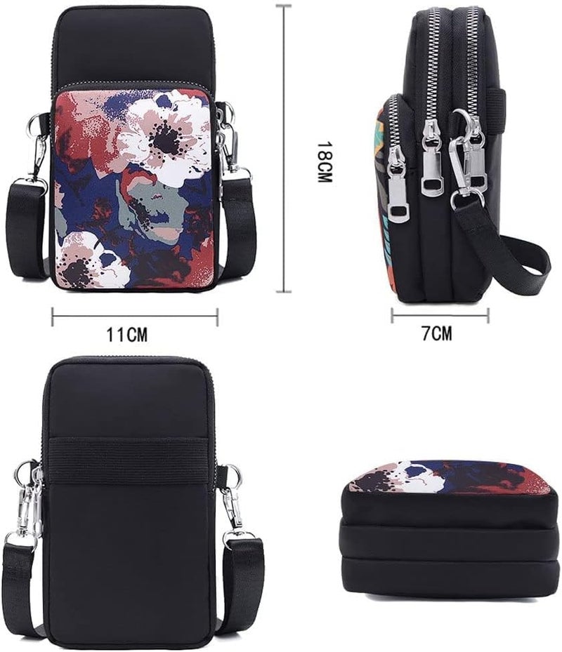 Gocokia Women Girls Ladies Crossbody Phone Bags Wallet Cellphone Purse Small Shoulder Bag - Image 2