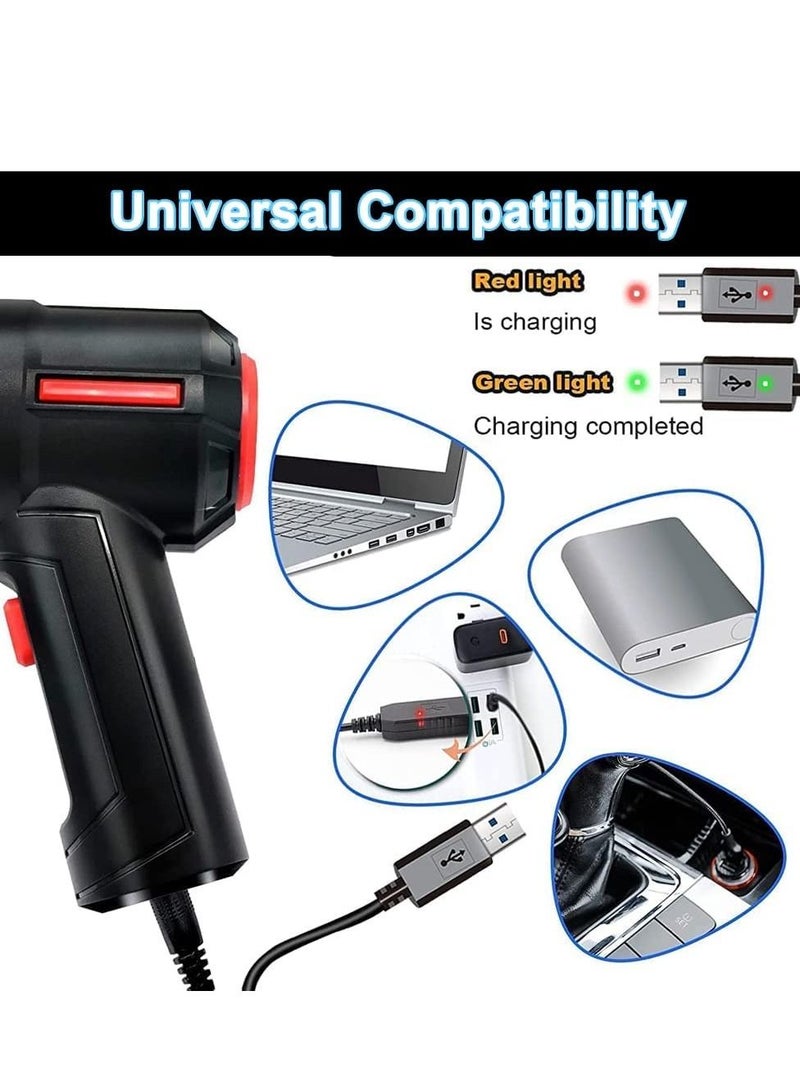 Handheld Vacuum Cleaner Mini Cordless Multi function Rechargeable Vacuum Cleaner Inflatable Pump 0.75lbs Ultra Lightweight for Car Home Office Pet Hair Travel Cleaning - Image 5