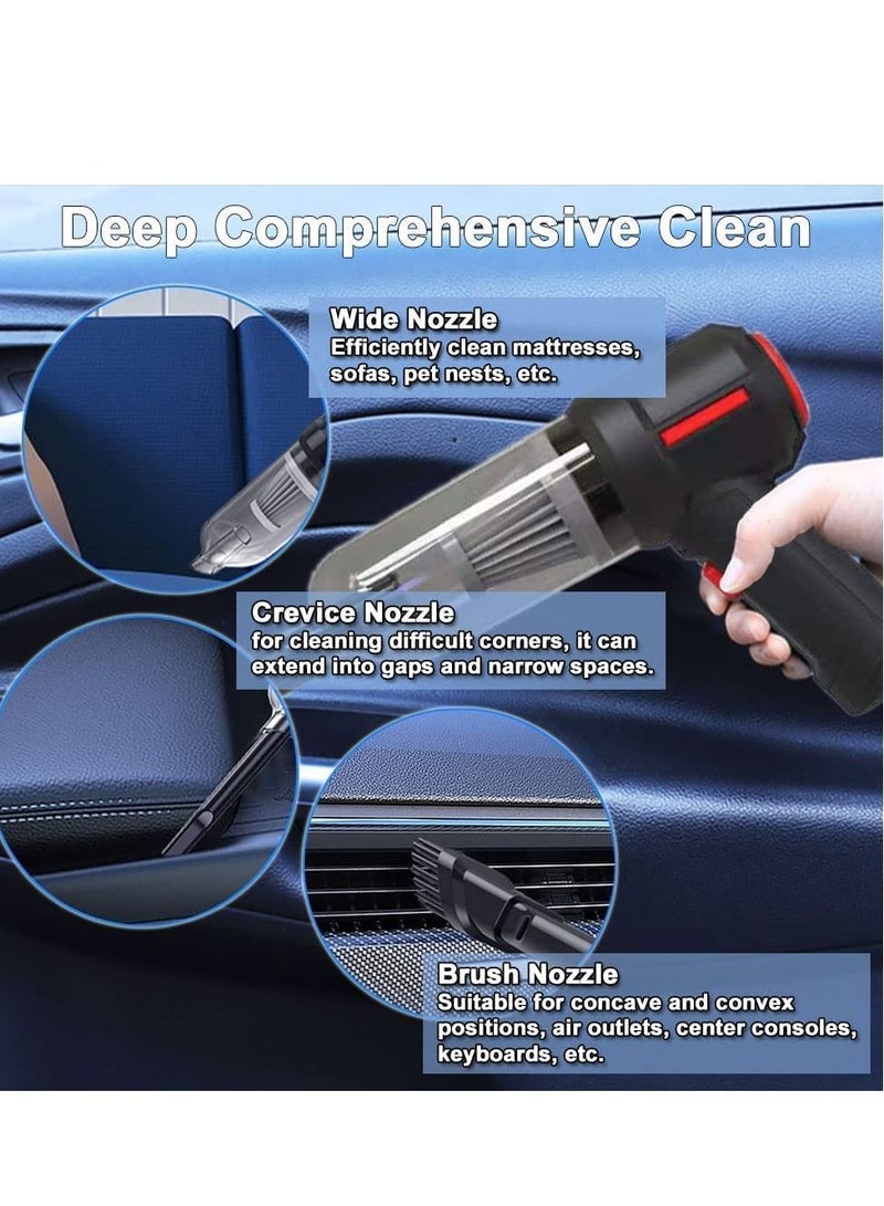 Handheld Vacuum Cleaner Mini Cordless Multi function Rechargeable Vacuum Cleaner Inflatable Pump 0.75lbs Ultra Lightweight for Car Home Office Pet Hair Travel Cleaning - Image 4