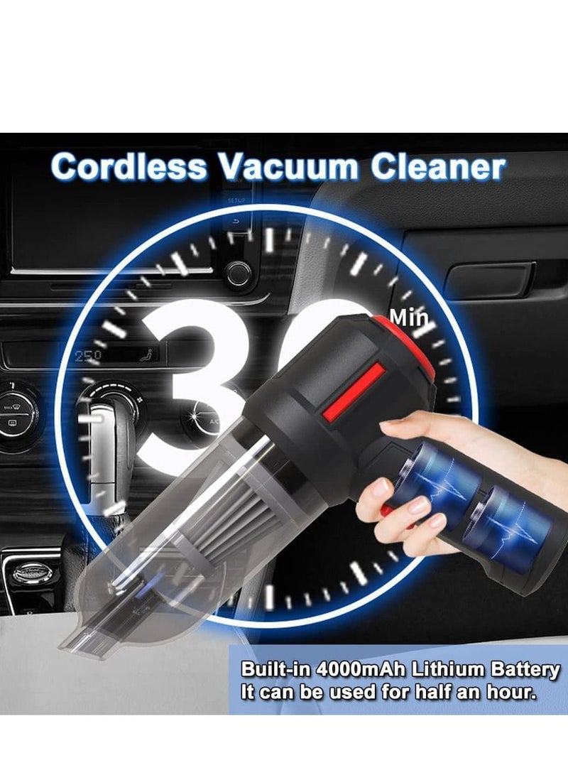 Handheld Vacuum Cleaner Mini Cordless Multi function Rechargeable Vacuum Cleaner Inflatable Pump 0.75lbs Ultra Lightweight for Car Home Office Pet Hair Travel Cleaning - Image 3