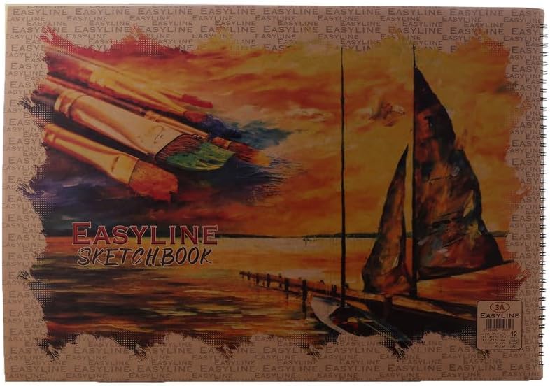 Easy Line 12800-1 Wire Drawing Notebook 12 Sheets - Multi Color