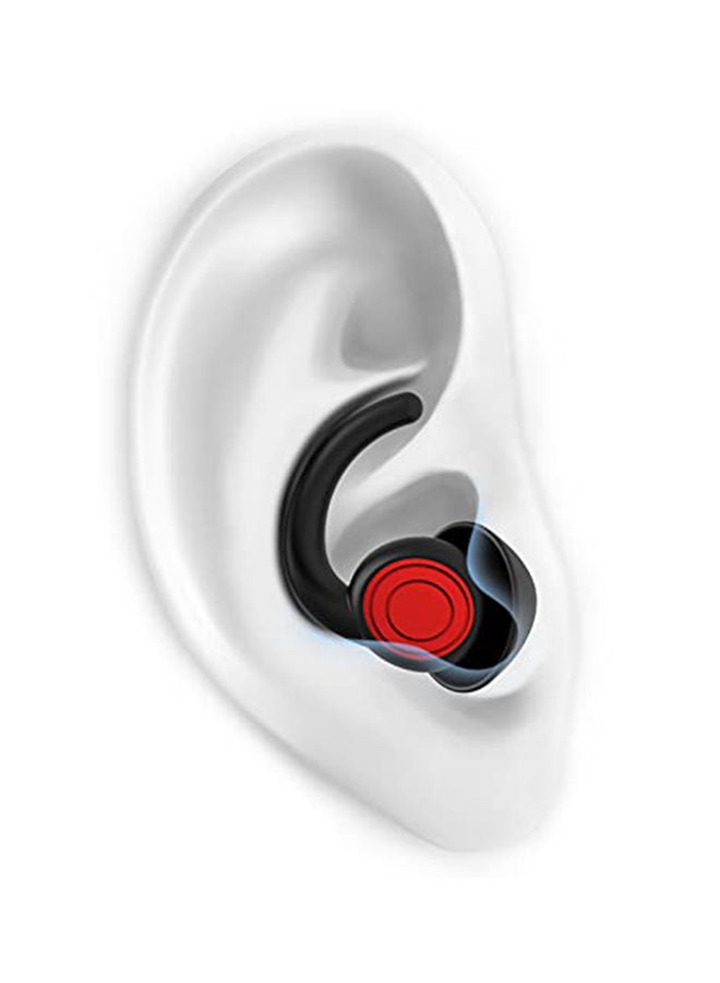 SUPCEAT 2 Pair Sleeping Noise Cancelling Silicone Earplugs - Black  - Image 1