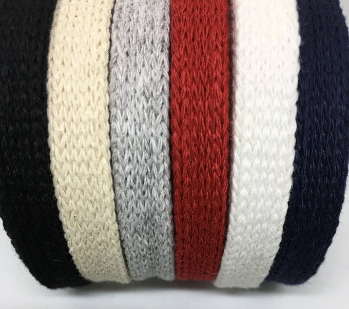 ANROX SUPPLY CO 38 COTTON FLAT DRAW CORD DRAWSTRINGS HANDLES LACE TRIM STRING 10 YARDS HEATHER GREY
