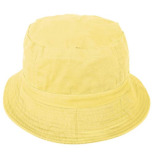 Armycrew Unlimited Youth Pigment Dyed Washed 100% Cotton Bucket Hat - Yellow - Image 5