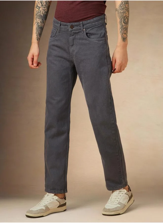 دينيس لينغو Dennis Lingo Mid Rise Straight Fit Jeans