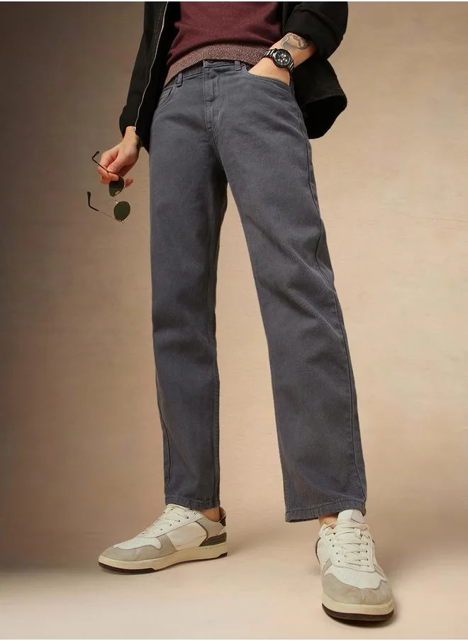 دينيس لينغو Dennis Lingo Mid Rise Straight Fit Jeans