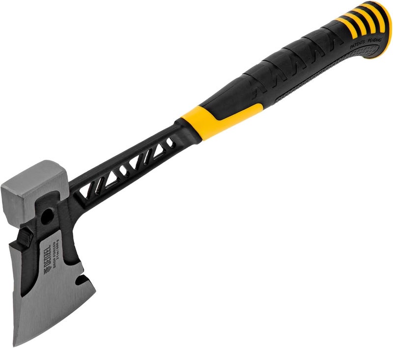 DENZEL 21-oz Axe – Solid-Forged Steel Head with Anti-Slip Rubber Grip – Durable Hand Tool for Camping, Wood Splitting & Home Improvement - Image 1