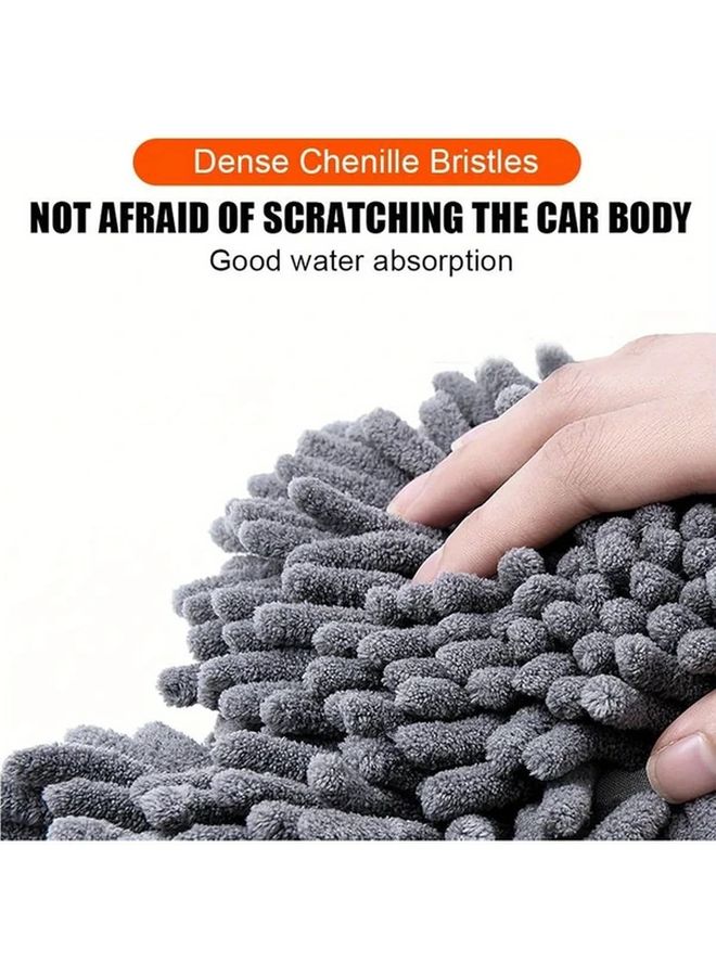 Single Set Mop Rotating Car Wash Brush Long Handle Retractable Double Head Scratch Free - Image 4
