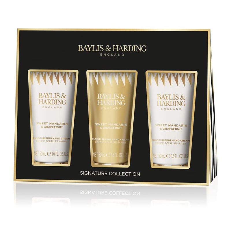 Baylis & Harding مجموعة هدايا بايليس هاردينغ للنساء للعناية باليدين برائحة المندرين الحلو والجريب فروت - 3 عبوات