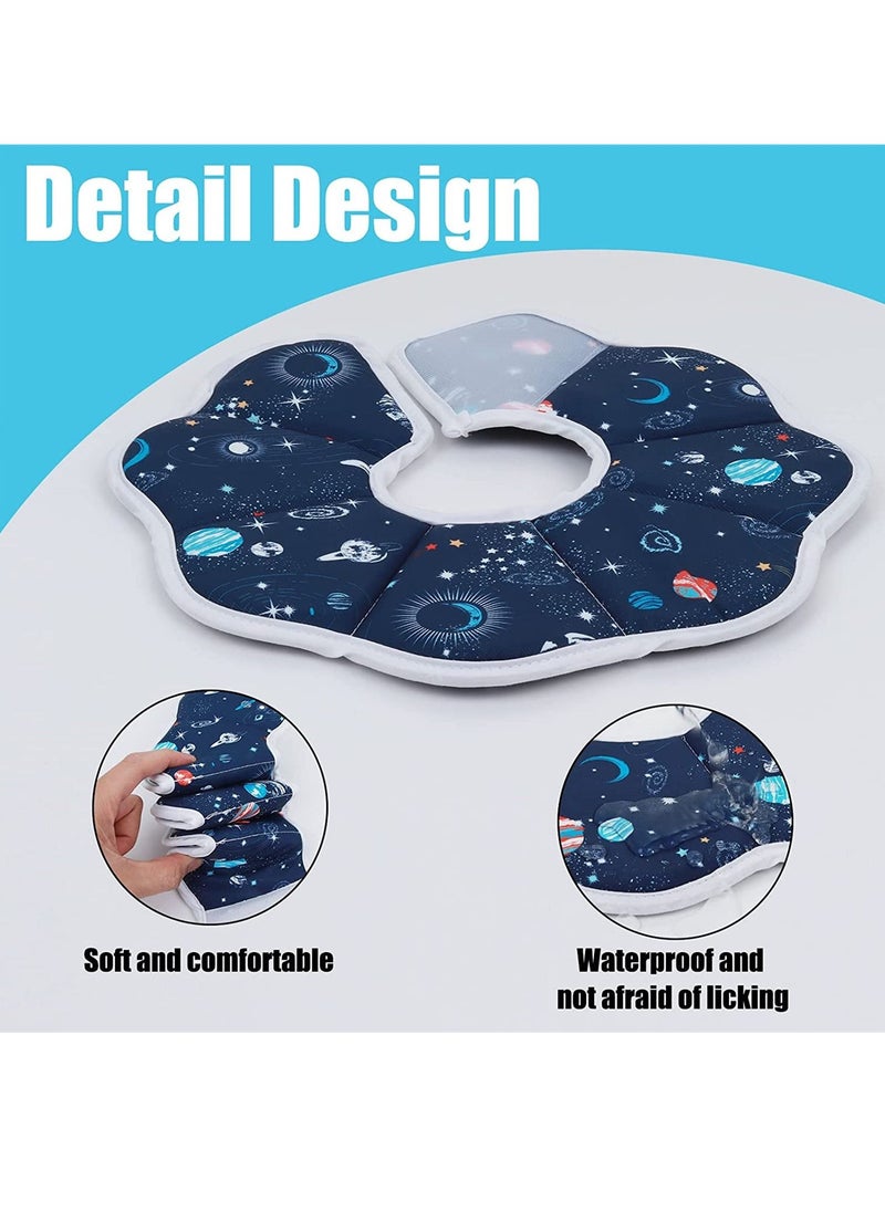 Excefore - Cat Recovery Collar, Cat Soft Cone Collar Pet Protective Cotton Cone Adjustable Fasteners Collars for Cats Puppies, Blue - Image 1