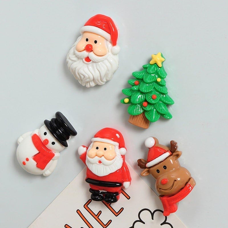 5 pcs Christmas Decoration Magnets Merry Christmas Car Refrigerator Magnet Xmas Decorative Fridge Door Magnetic Stickers Magnets for Xmas Garage Door Mailbox Decor - Image 3