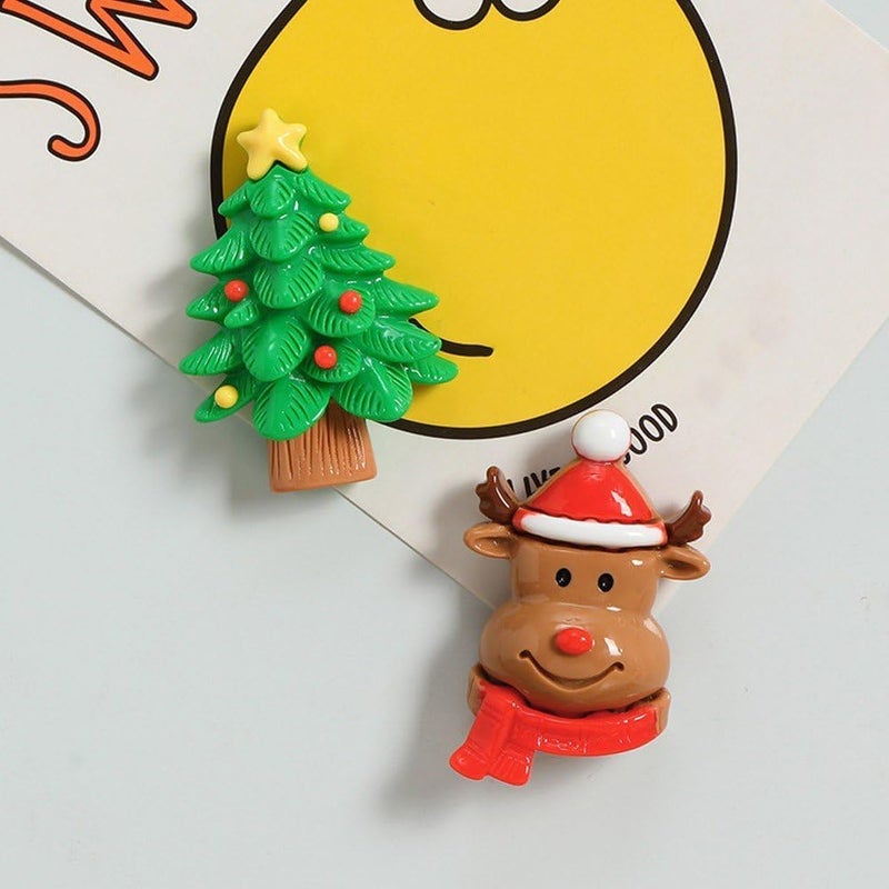 5 pcs Christmas Decoration Magnets Merry Christmas Car Refrigerator Magnet Xmas Decorative Fridge Door Magnetic Stickers Magnets for Xmas Garage Door Mailbox Decor - Image 2