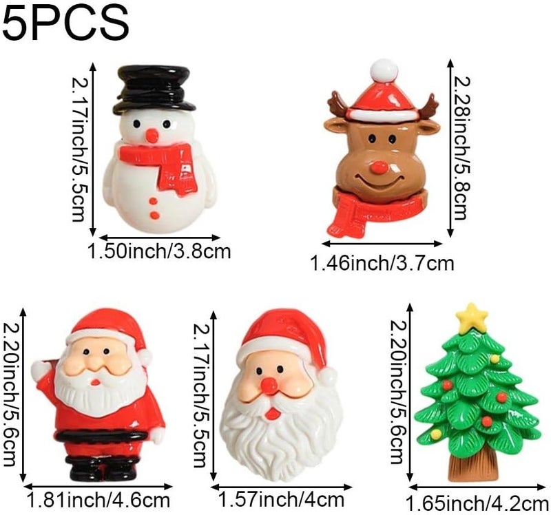 5 pcs Christmas Decoration Magnets Merry Christmas Car Refrigerator Magnet Xmas Decorative Fridge Door Magnetic Stickers Magnets for Xmas Garage Door Mailbox Decor - Image 4
