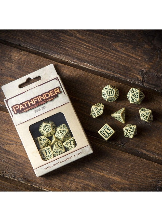 Q WORKSHOP Pathfinder Playtest RPG Dice Set 7 Ornamented Pieces - Image 3