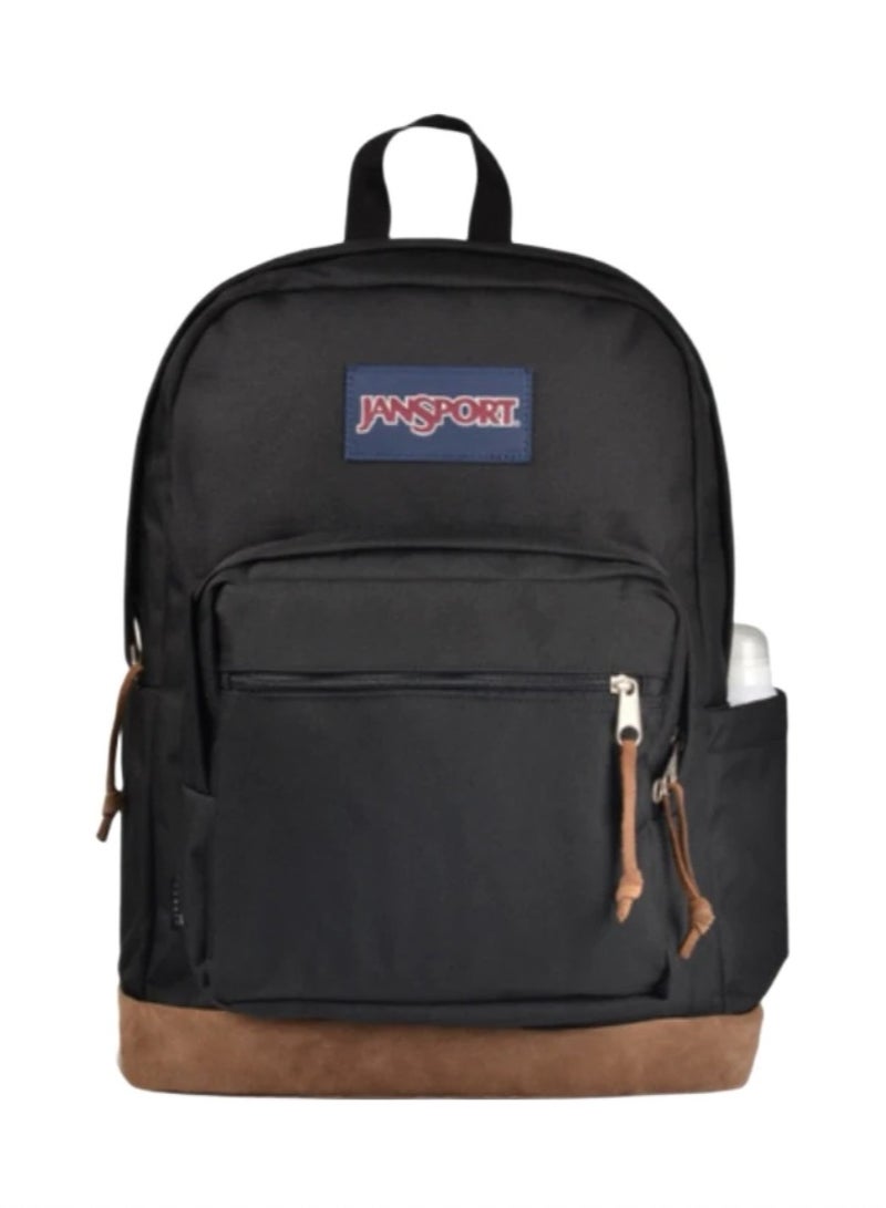JANSPORT 【School season】Classic Colorful School Bag with Leather Computer Compartment Must-Have Back-to-School Travel Bag Laptop Bag for Students  - Image 1