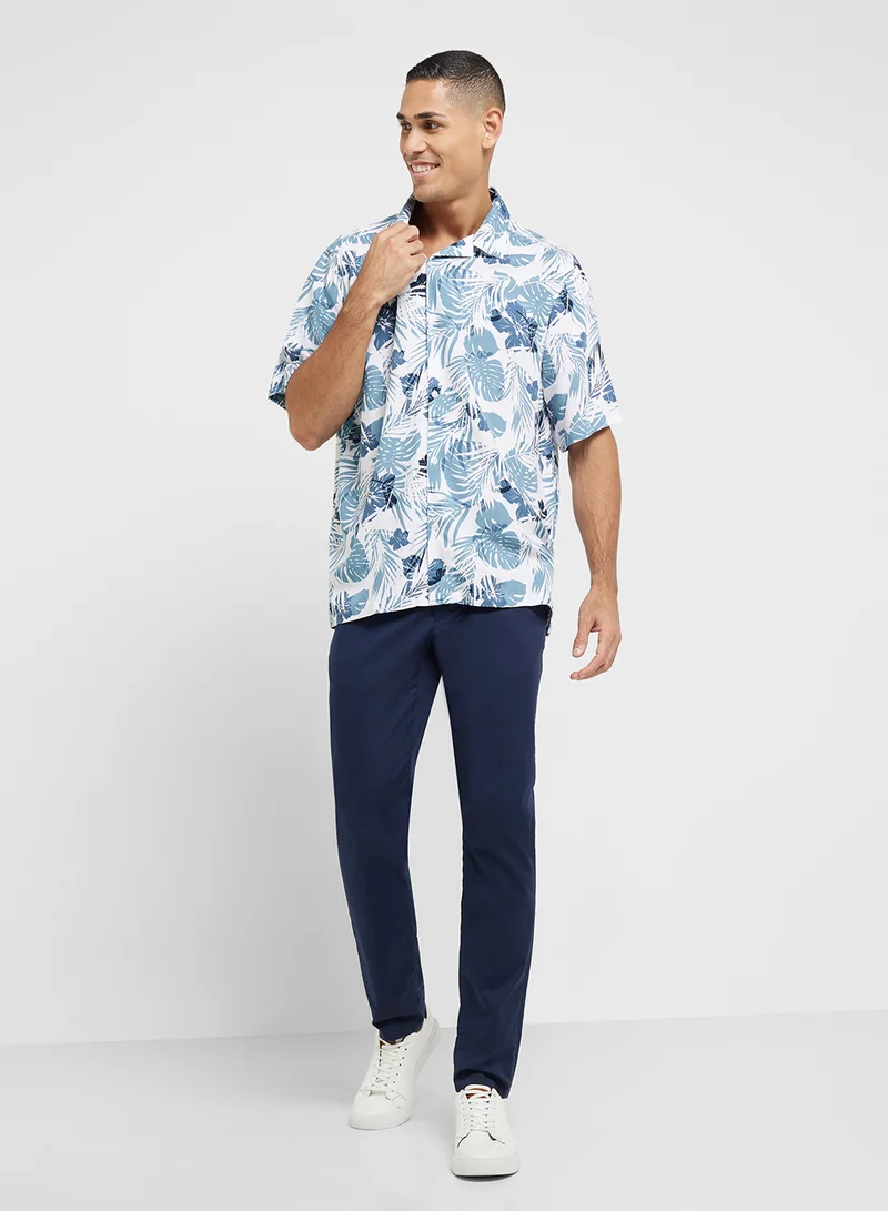 Robert Wood Resort Print Shirt