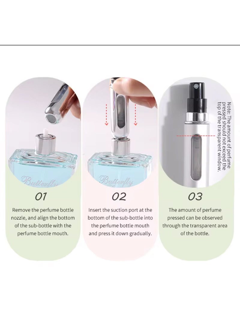 Portable Travel Perfume - Mini Perfume Atomizer - Portable Perfume Spray Can - Mini Perfume Bottle - Travel Perfume Atomizer - Refillable Perfume Box - Multicolor - Image 3