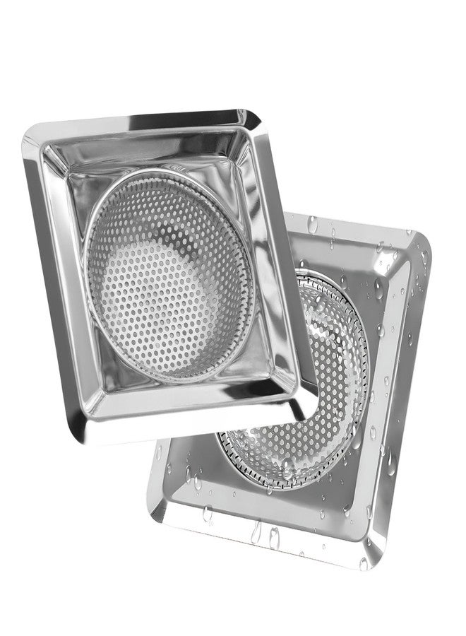 Hian Square Stainless Steel Kitchen Sink Strainer - Silver Perforated Drain Filter for Food Waste & Clog Prevention | Rust-Resistant, Easy to Clean (Pack of 1) - Image 5