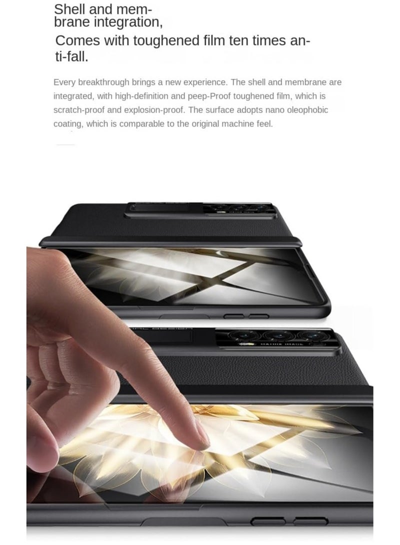 general Honor Magic V2 Case, 【Full Cover Hinge Protection】 Shockproof Leather Protective Phone Case with Screen Protector  Kickstand for Honor Magic V2 - Image 5