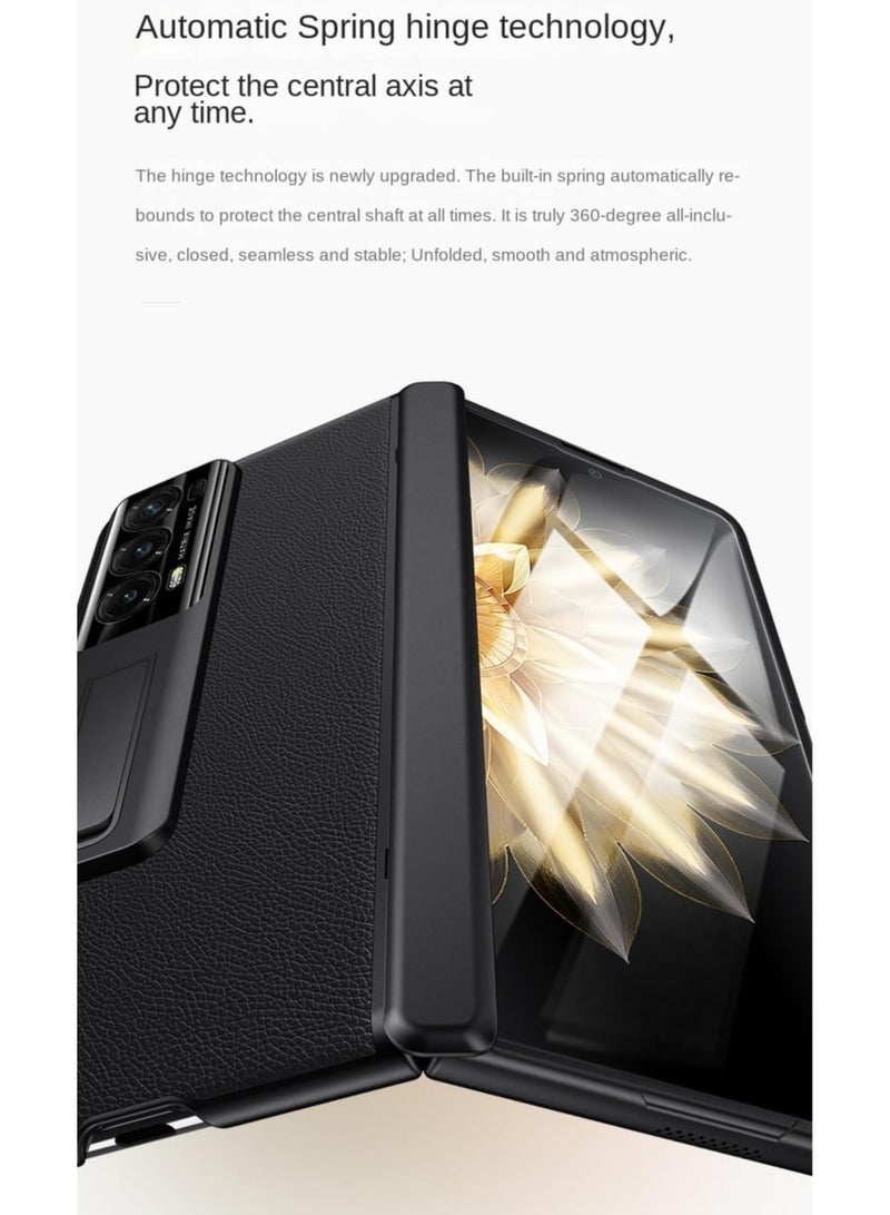 general Honor Magic V2 Case, 【Full Cover Hinge Protection】 Shockproof Leather Protective Phone Case with Screen Protector  Kickstand for Honor Magic V2 - Image 4