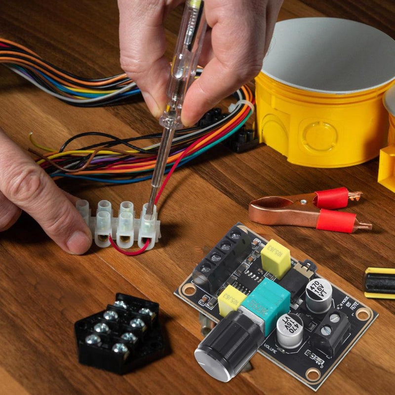 Mini Stereo Amp Audio Board DIY Sound Amplifier Module Black - Image 4