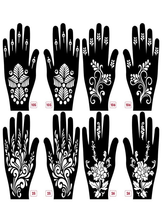 Apcute Mehandi design Latest Mehandi Design Stencils for Girls, womens, kids, unisex Design NO - Apcute-New-105-106-25-26 - Image 1
