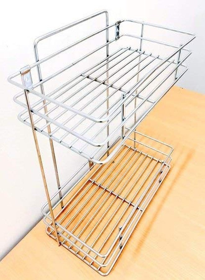 PANTH Metal Stand Spice Rack, Kitchen Countertop Organizer Holder for Spice Jar, Oil Can Bottle (28x12x33cm) - Image 4