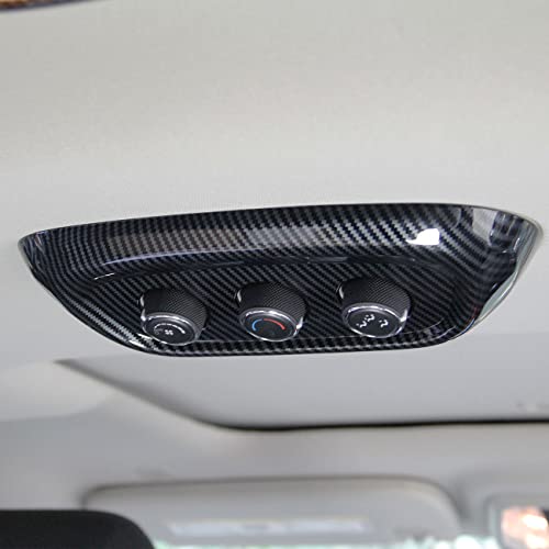 crosselec Carbon Fiber Rear Roof Air Conditioning AC Knob Panel Cover Trim for Dodge Durango 2014-2022 - Image 2