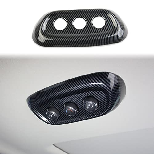 crosselec Carbon Fiber Rear Roof Air Conditioning AC Knob Panel Cover Trim for Dodge Durango 2014-2022 - Image 1