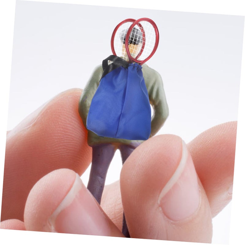 Miniature Tennis Racket Model 6cm Realistic Dollhouse Decoration Photography Prop - Image 5