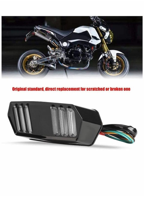Motorcycle Tail Light, Motorbike Integrated LED Brake Light & Turn Signals Indicator Signal Fit for MSX125 YG-125