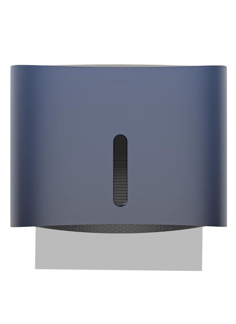 KASTWAVE - Commercial Paper Towel Dispenser Wall Mount Paper Towel Holder Large Capacity C Fold Hand Towel Dispenser Bathroom Tissue Dispenser (Blue) - Image 1