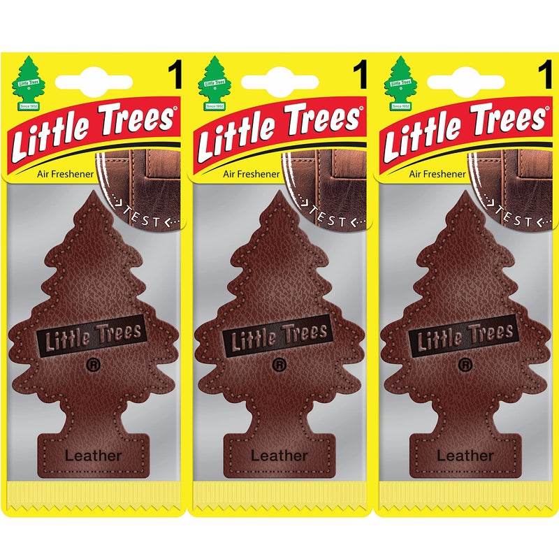 Little Trees Air Freshener Tree LTZ016 Leather Fragrance For Car Home Boat Caravan - Triple Pack - Image 2