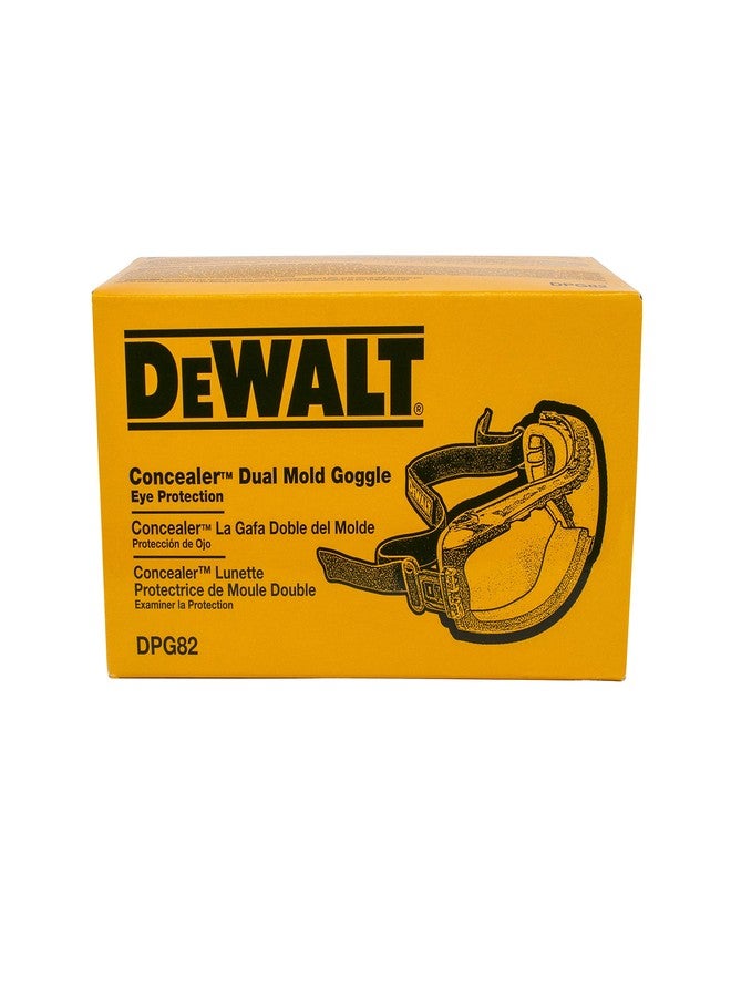 DEWALT - DPG82-21C Dewalt DPG82-21 Concealer Smoke Anti-Fog Dual Mold Safety Goggle Smoke Lens - Image 4