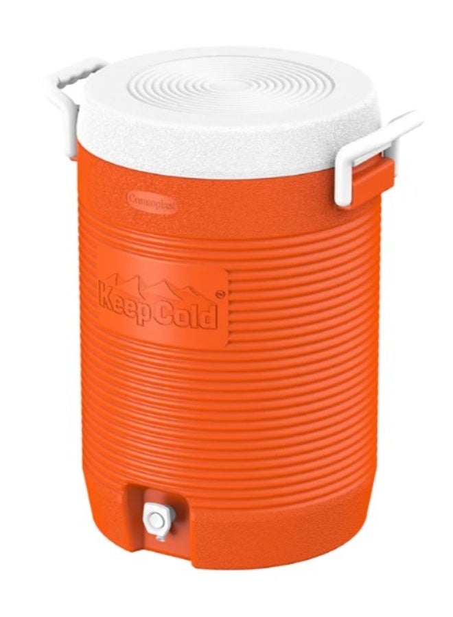 Cosmoplast KeepCold Insulated Water Cooler, 20L, Orange - Image 1